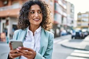 Confident woman wearing professional attire