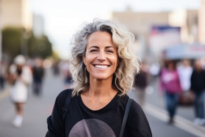 Portrait of smiling middle-aged woman