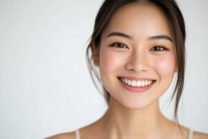 Portrait of smiling woman with perfect teeth