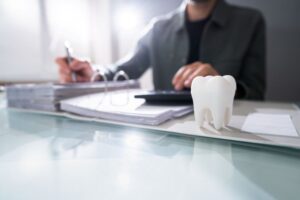 Person budgeting for the cost of dental care 